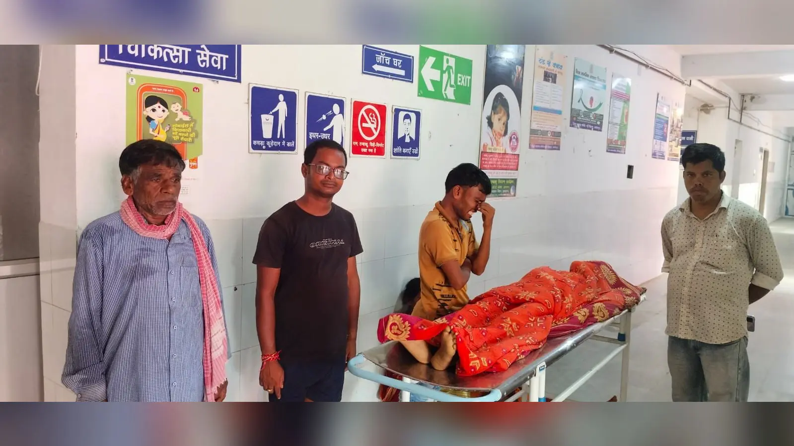 ऑक्सीजन नहीं रहने व रास्ते में एंबुलेंस का चक्का फटने से मरीज की मौत