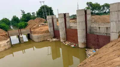 भीम बराज का बढ़ा जलस्तर, नहर संचालन में फिर होगी देरी क्राॅस रेगुलेटर बना बाधा
