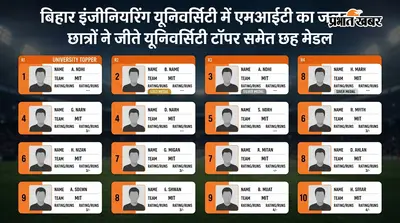 बिहार इंजीनियरिंग यूनिवर्सिटी में एमआईटी का जलवा, छात्रों ने जीते यूनिवर्सिटी टॉपर समेत छह मेडल
