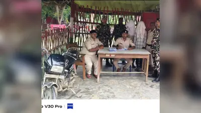 बिथान में वाहन जांच के दौरान युवक के पास से देसी कट्टा बरामद, गिरफ्तार