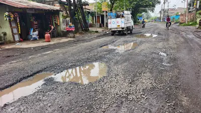गड्ढों में तब्दील एनएच-333ए, राहगीरों की बढ़ी मुश्किलें
