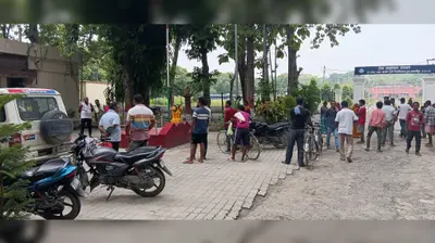 पूसा थाना पर महिला के पिटाई के विरोध में ग्रामीणों ने किया हंगामा