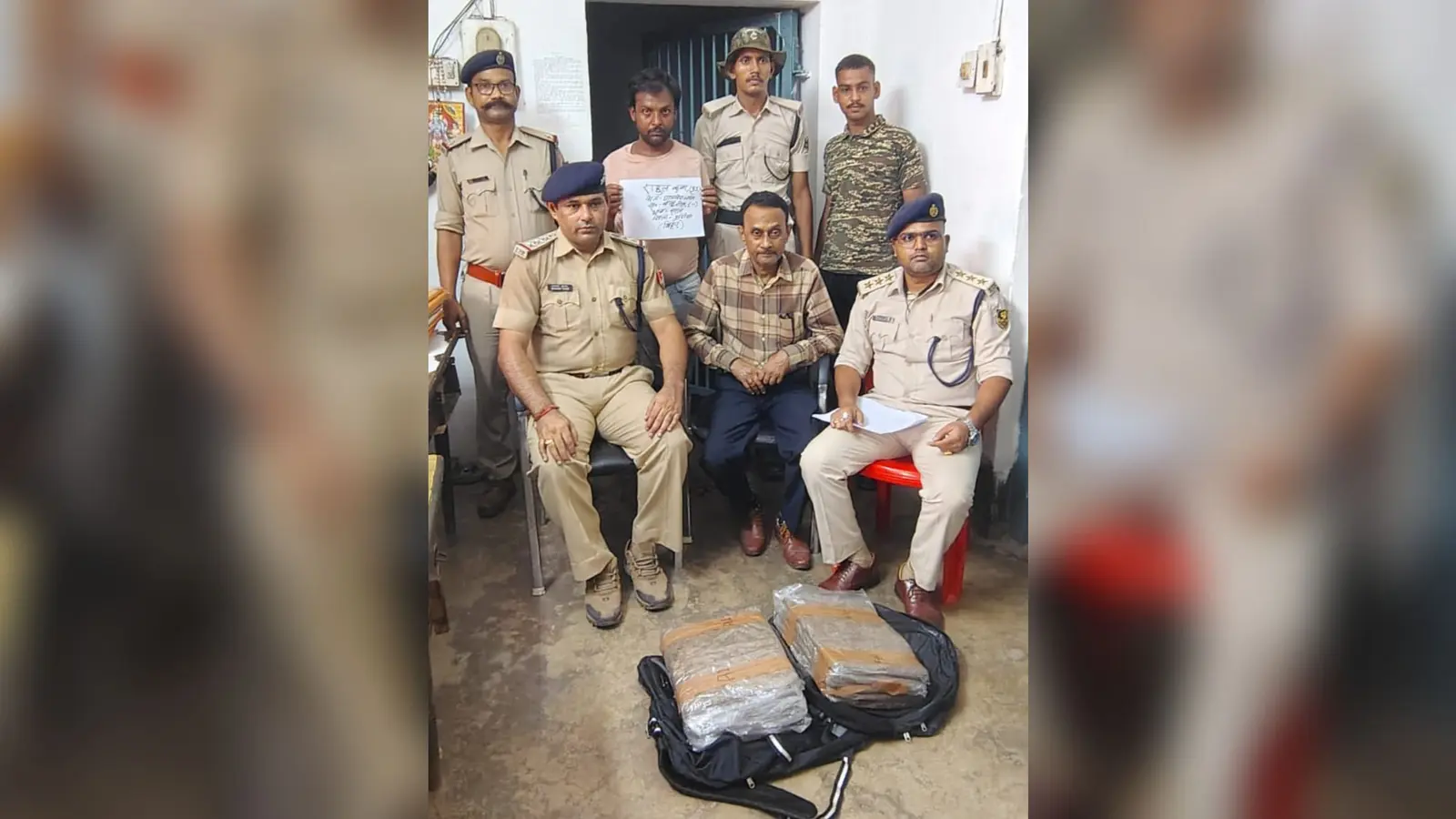 जानकी एक्सप्रेस से 10.2 किलोग्राम गांजा बरामद, एक तस्कर गिरफ्तार