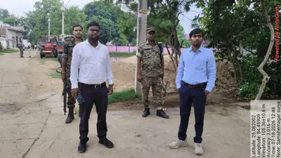 औरंगाबाद: शमशेरनगर में अवैध बालू भंडारण पर खनन विभाग की बड़ी कार्रवाई, 2,000 सीएफटी बालू जब्त