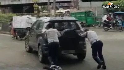 पटना के गोरियाटोली चौक पर खराब वाहन से लगा जाम, पुलिस ने तुरंत हटाकर बहाल कराया यातायात
