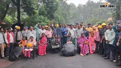 चंद्रपुरा के थर्मल पावर प्लांट में आश्रितों को नौकरी देने के लिए आंदोलन, मजदरों ने किया गेट जाम