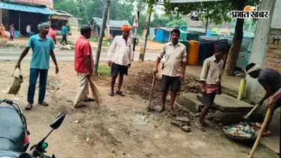 कैमूर में बरसात में सफाई पर फोकस, भगवानपुर पंचायत में गली-नालियों की रोज हो रही सफाई