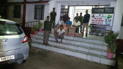 लग्जरी कार से 127.5 लीटर विदेशी शराब बरामद, शातिर तस्कर गिरफ्तार