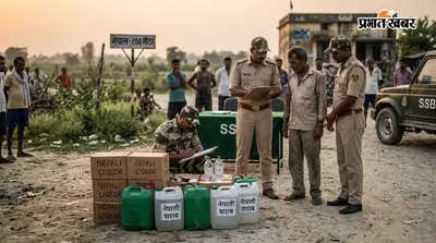 मेजरगंज में एसएसबी ने 27 लीटर नेपाली शराब के साथ तस्कर को पकड़ा