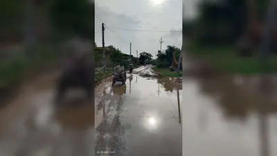 औरंगाबाद में 'डेथ ट्रैप' बनी सड़क, वंशी बिगहा में चार फीट गहरे गड्ढे से हर दिन हादसे का खतरा
