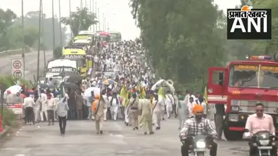 Farmers Delhi March : नेताओं की रिहाई के बाद शंभू बॉर्डर से लौटे किसान