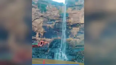 तुतला भवानी धाम का वाटरफॉल शुरू, पर्यटकों में खुशी की लहर
