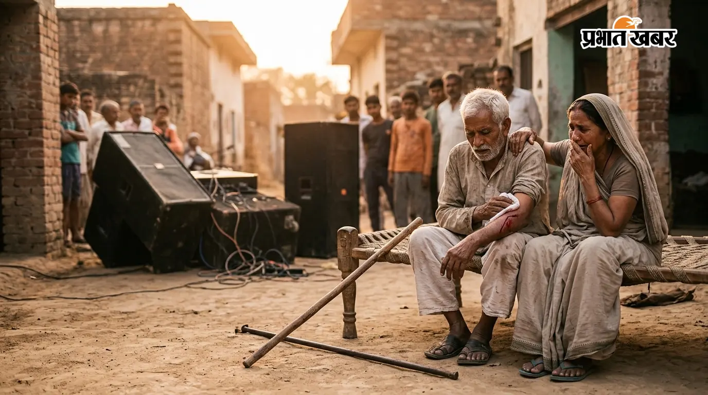 डीजे बजाने का विरोध करना पड़ा भारी, वृद्ध दंपती पर लाठी-रॉड से हमला
