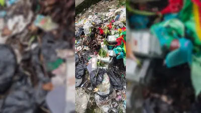 ठाकुरगंज हटिया का सार्वजनिक कुआं बना 'अड्डा': खाली शराब की बोतलों से पटा