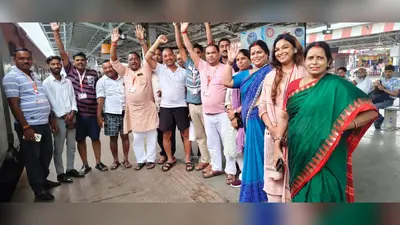 सोमनाथ स्वाभिमान महापर्व : औरंगाबाद से 21 श्रद्धालुओं का जत्था सोमनाथ के लिए रवाना