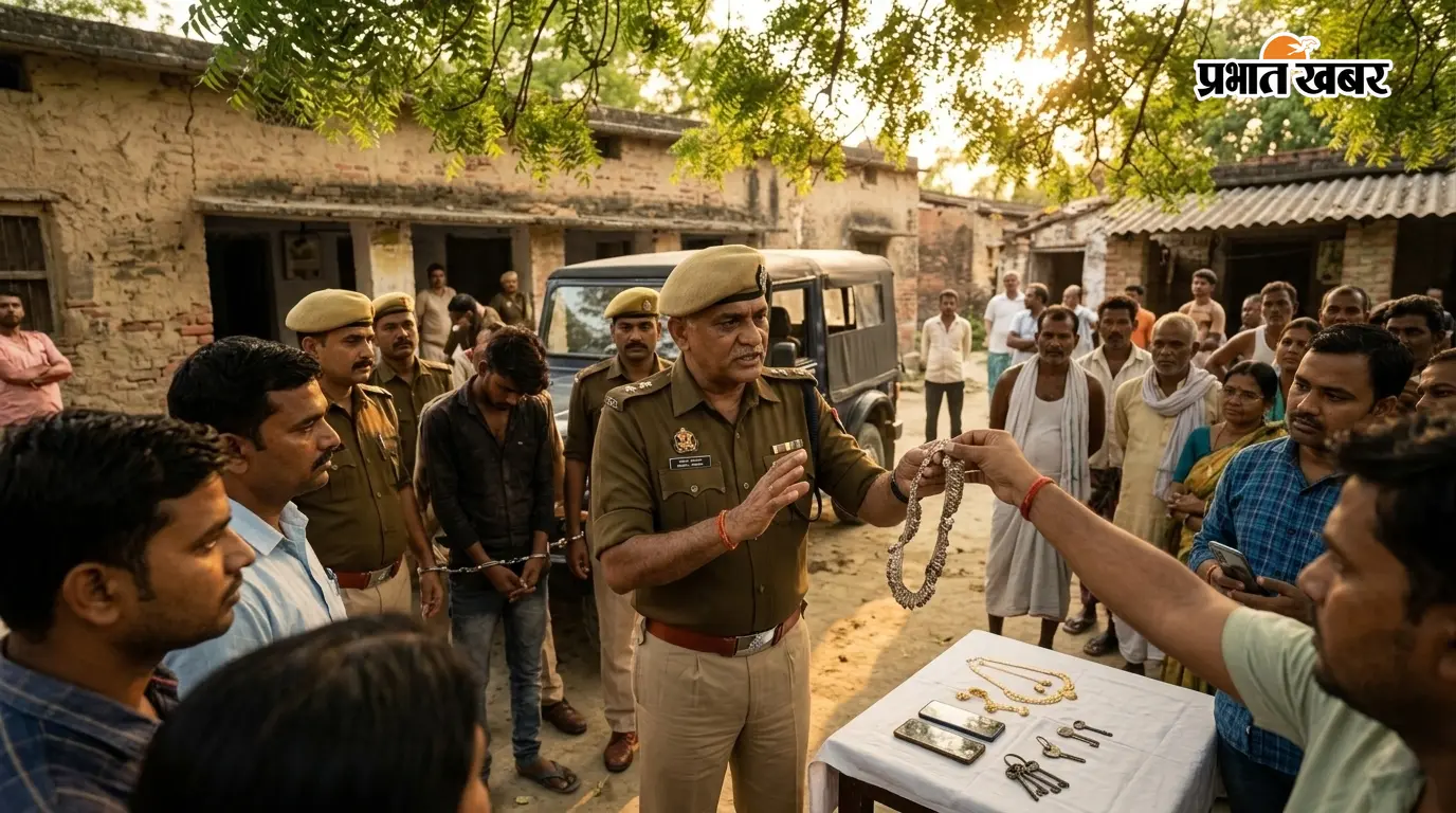 दुलमा में हुई चोरी का पुलिस ने खोला राज, तीन बदमाश पकड़े गए, अब कई और मामलों का खुलासा संभव