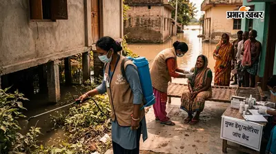 मुजफ्फरपुर में डेंगू और मलेरिया रोकने की तैयारी: बाढ़ प्रभावित गांवों में एंटी लार्वल दवा छिड़काव और मुफ्त जांच का आदेश