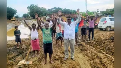 गंगटाकला में नहर और सड़क निर्माण में अनियमितता का आरोप, मुखिया व ग्रामीणों ने किया विरोध