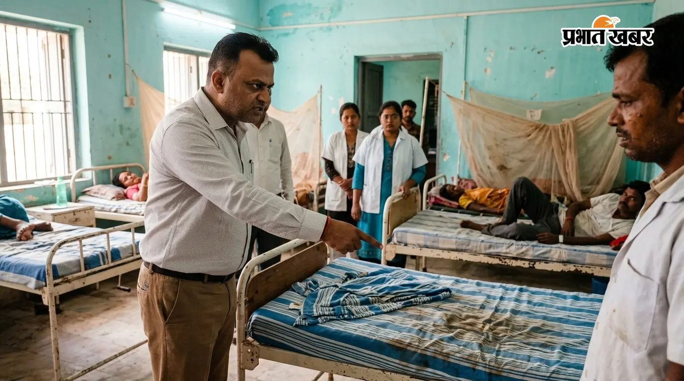 मोहिउद्दीननगर CHC में गंदी चादर देख भड़के SDM, प्रभारी डॉक्टर गायब