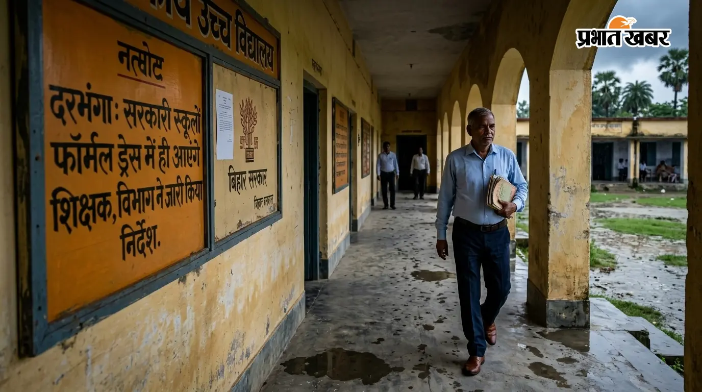 दरभंगा: सरकारी स्कूलों में फॉर्मल ड्रेस में ही आएंगे शिक्षक, विभाग ने जारी किया निर्देश