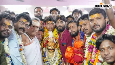 उज्जैन से पहुंची भगवान चंद्रमौलेश्वर की मूर्ति, ढोल-नगाड़ों और शंखनाद के साथ हुआ स्वागत
