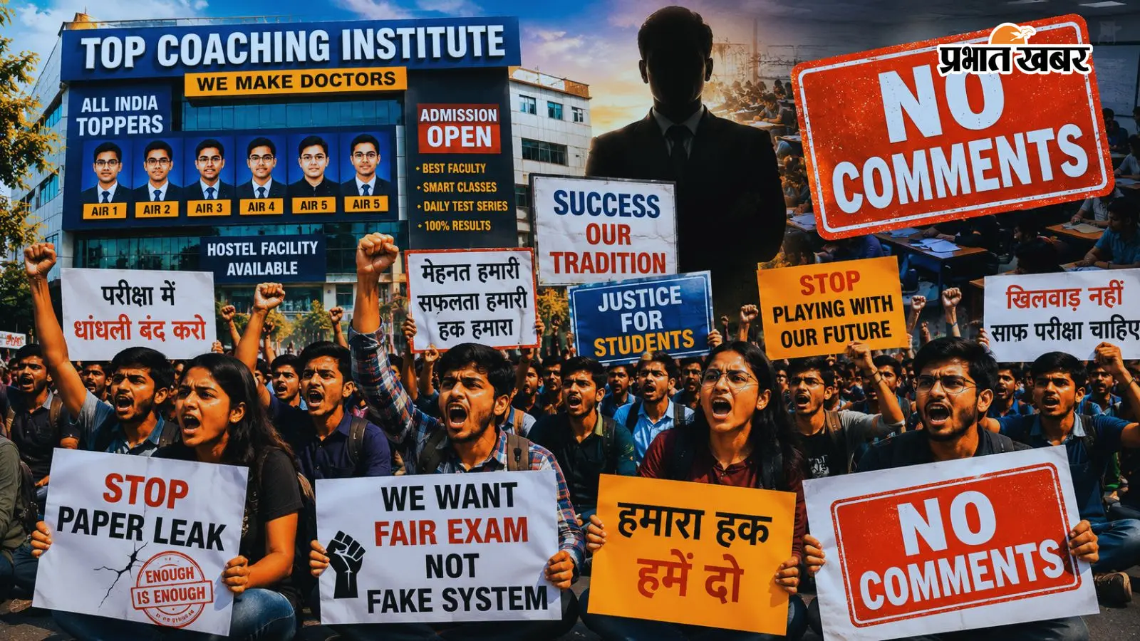 सड़कों पर छात्र, भूख हड़ताल और लाठीचार्ज... कहां हैं करोड़ों की फीस लेने वाली कोचिंग?