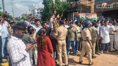 तस्वीरों में देखें पटना का सियासी बवाल: सदाकत आश्रम में भाजपा-कांग्रेस की झड़प की पूरी कहानी