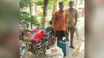 सीवान में चोरी की बाइक और 37 लीटर देसी शराब के साथ युवक गिरफ्तार