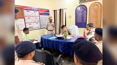 पुलिस अधीक्षक ने किया पतरातू अंचल निरीक्षक कार्यालय का वार्षिक निरीक्षण