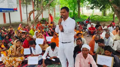 गया जी : भारतमाला प्रोजेक्ट से विस्थापितों का हंगामा, 5 डिसमिल जमीन के लिए SDO ऑफिस पर प्रदर्शन