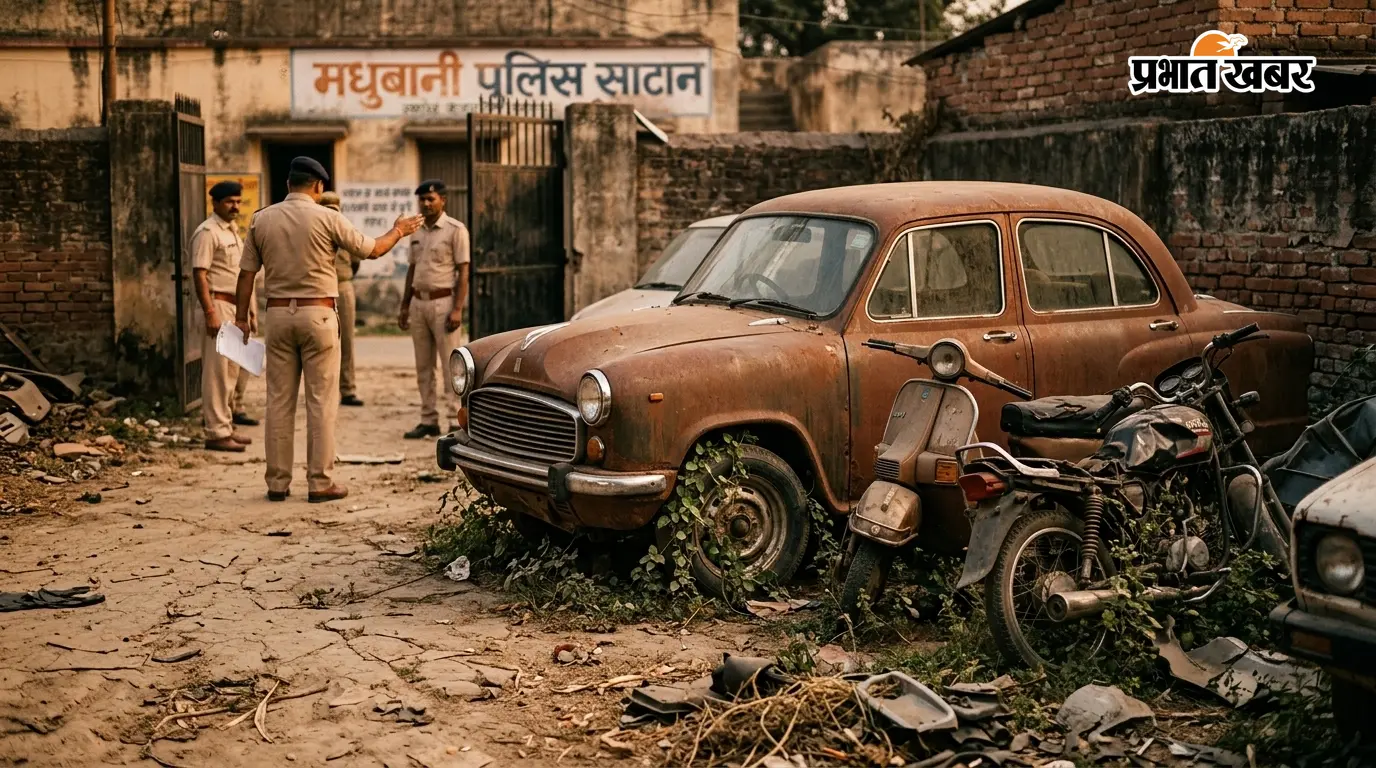 मधुबनी में थाना परिसरों से हटेंगे जब्त वाहन, SSP ने सभी थानाध्यक्षों को जारी किया आदेश