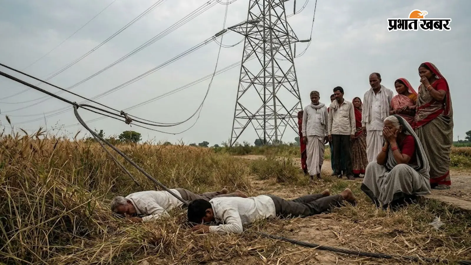 खेत में टूटा पड़ा था बिजली का तार, बलिया में पिता-पुत्र की दर्दनाक मौत से गांव में कोहराम