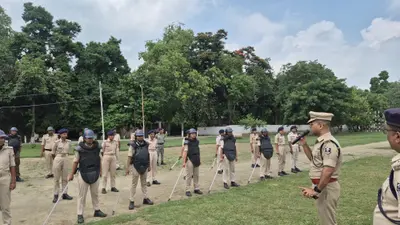 मोतिहारी: पुलिस लाइन में QRT और दंगा नियंत्रण बल की संयुक्त मॉक ड्रिल, एसपी ने दिए जरूरी निर्देश