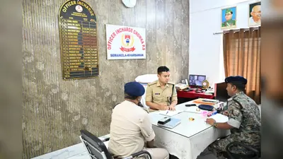 आदित्यपुर और चौका थाना में पहुंचे एसपी, कानून व्यवस्था में सुधार के दिए आदेश
