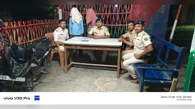 वाहन जांच के दौरान देसी कट्टा के साथ धराया युवक, एक नाबालिग निरुद्ध
