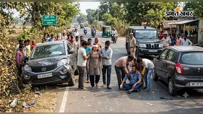 चांदन के तुर्की मोड़ पर सड़क हादसा, दिल्ली की सॉफ्टवेयर इंजीनियर समेत चालक गंभीर घायल