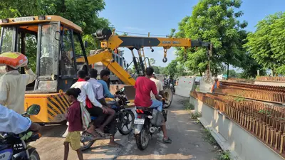एनएच-231 पर मीरगंज रेलवे ढाला के पास ओवरब्रिज निर्माण शुरू: 30 सितंबर तक मुख्य मार्ग बंद, दो वैकल्पिक रूट तय