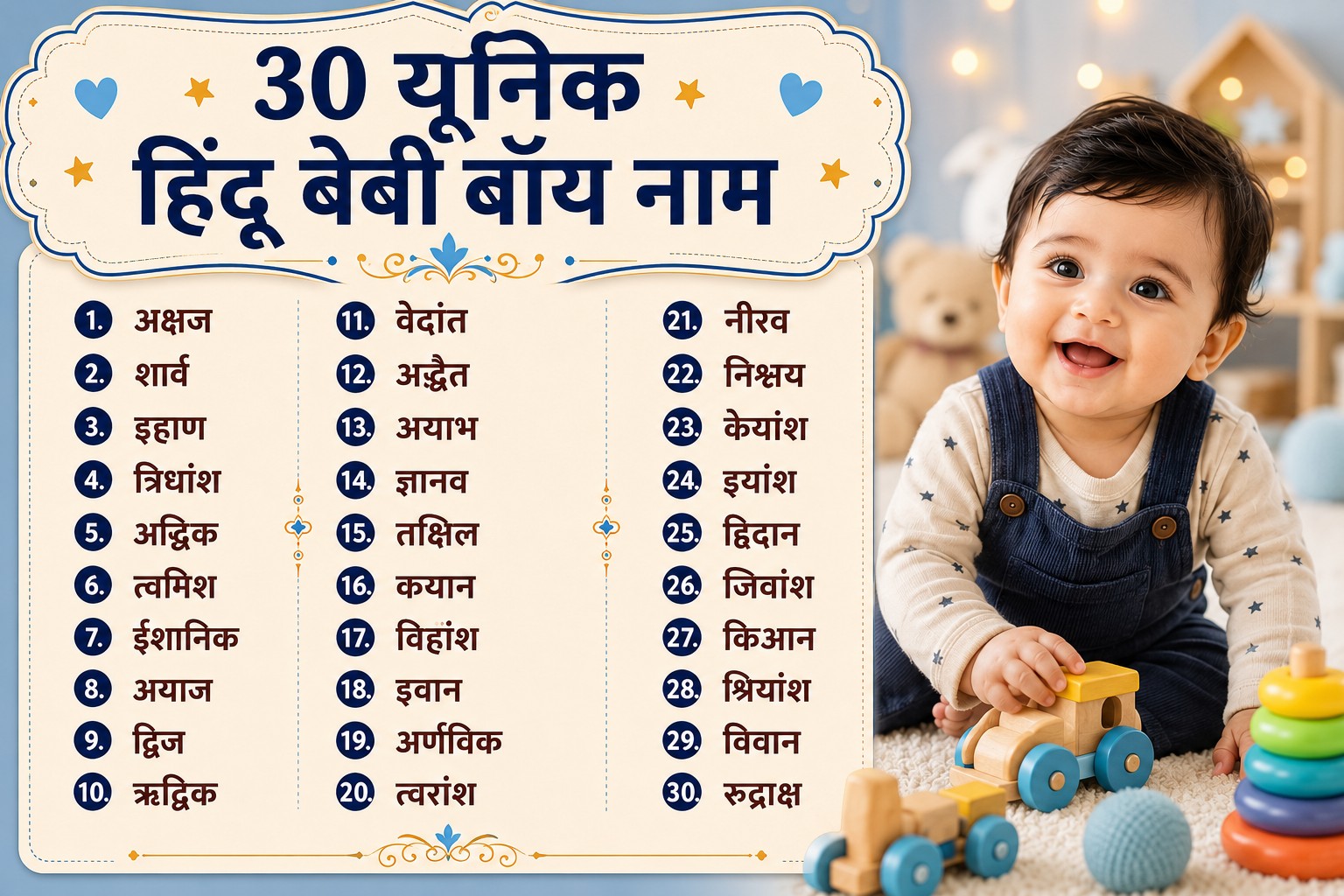30 Hindu Baby Boy Names