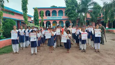 बेलदौर के दो विद्यालयों में मानव तस्करी के खिलाफ जागरूकता अभियान, छात्राओं को बताए गए सुरक्षा के उपाय