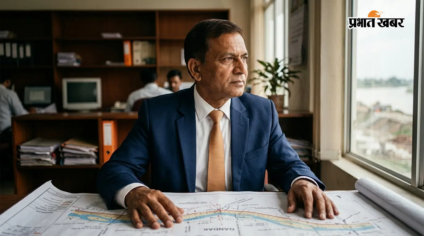 मानसून से पहले गंडक तटबंध पर अलर्ट, मुख्य अभियंता ने संवेदनशील इलाकों का किया निरीक्षण