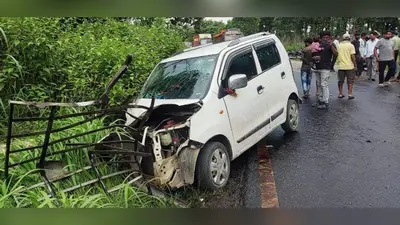 गोला में रफ्तार का कहर: हाइवा और कार की टक्कर में सात लोग घायल