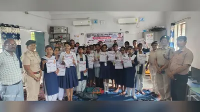 रुंगटा गर्ल्स हाई स्कूल में चित्रकला प्रतियोगिता, छात्राओं को कानून व महिला सुरक्षा की दी गई जानकारी