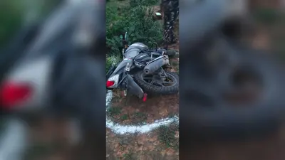 केरेडारी में पुलिस-मुठभेड़, एक अपराधी के पैर में लगी गोली, हथियार व बाइक बरामद