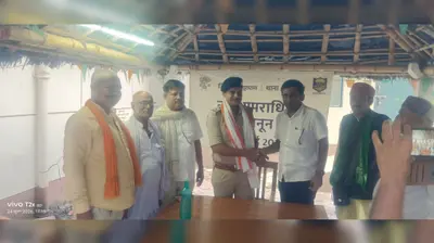 बेगूसराय मटिहानी थाना में नवपदस्थापित थाना अध्यक्ष का किया गया सम्मान