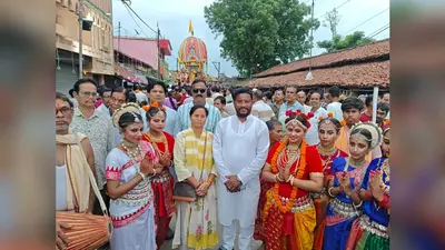 खरसावां में श्रद्धा व उल्लास के साथ निकली भगवान जगन्नाथ की बाहुड़ा यात्रा