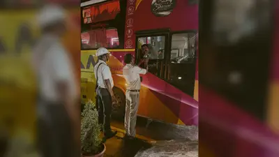 चुटूपालू घाटी में सड़क सुरक्षा अभियान, टोल प्लाजा पर चालकों की हुई जांच
