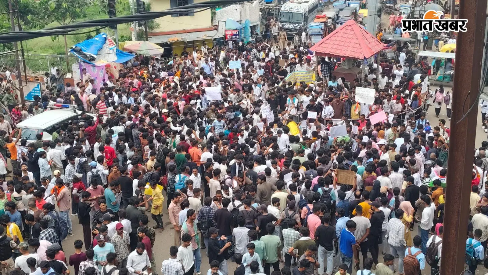 भागलपुर में बिहार बंद, छात्रों का गुस्सा