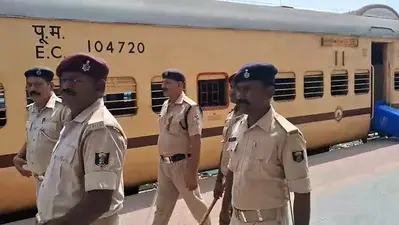 NEET पेपर लीक विवाद के बीच भभुआ रोड स्टेशन हाई अलर्ट पर, आरपीएफ-जीआरपी ने किया फ्लैग मार्च