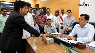 प्रयागराज तहसील में हंगामा का वीडियो वायरल, एसडीएम के सामने मेज पर फेंकी रुपयों की गड्डी
