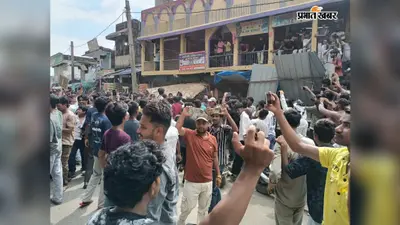 बहादुरगंज में आंदोलनकारियों का हंगामा, DDC की गाड़ी में तोड़फोड़, बालबाल बचे अधिकारी